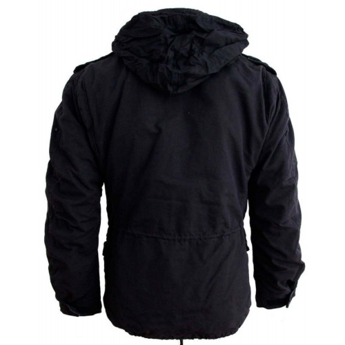 SURPLUS КУРТКА С ПОДСТЕЖКОЙ M65 ЧЕРНАЯ 20-2501-63