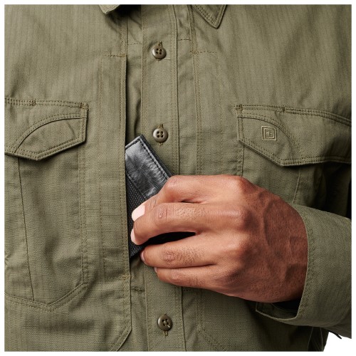 5.11 РУБАШКА ТАКТИЧЕСКАЯ LONG SLEEVE SHIRT RANGER GREEN 72399-186