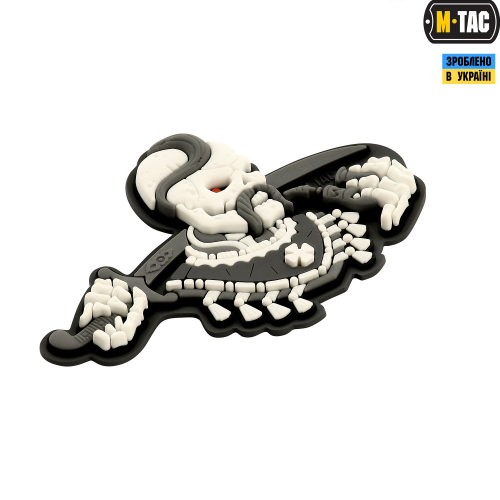 M-TAC НАШИВКА БІЛЬШЕ РАЗУ НЕ ВМИРАТИ 3D PVC GREY/WHITE