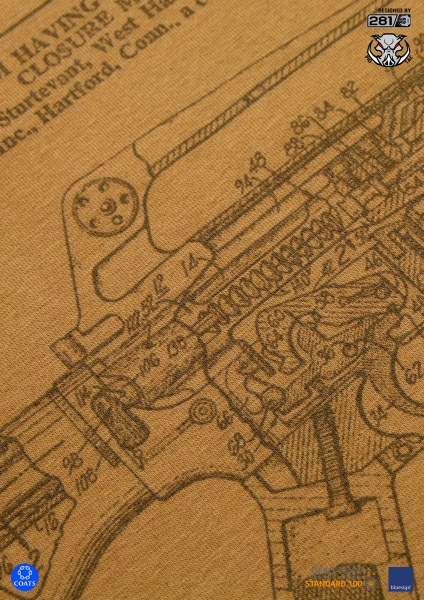 P1G-TAC ФУТБОЛКА M16/AR15 RIFLE LEGEND COYOTE BROWN UA281-29891-CB-M16