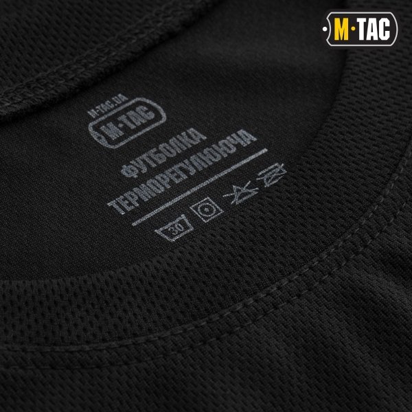 M-TAC ФУТБОЛКА ПОТОВІДВІДНА ATHLETIC VELCRO BLACK