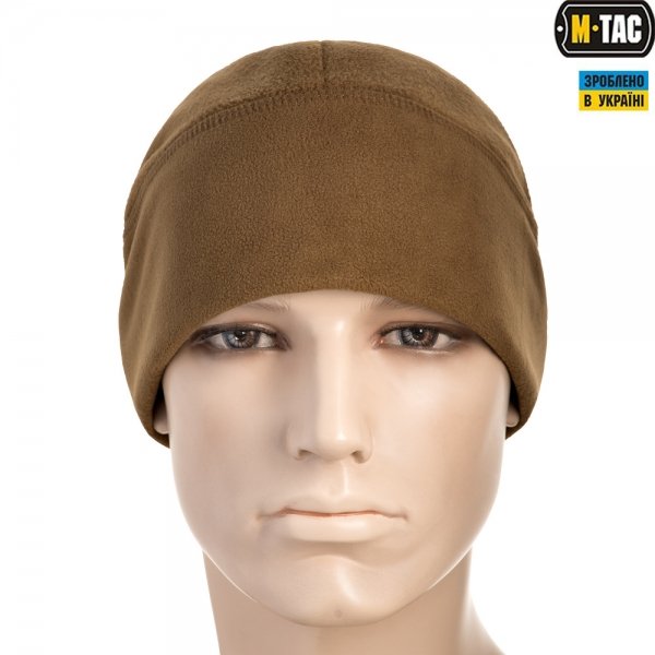M-TAC ШАПКА WATCH CAP ФЛИС/СЕТКА WINDBLOCK 380 COYOTE BROWN