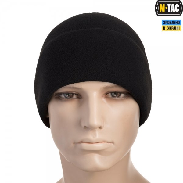 M-TAC ШАПКА WATCH CAP ELITE ФЛІС (340Г/М2) WITH SLIMTEX BLACK