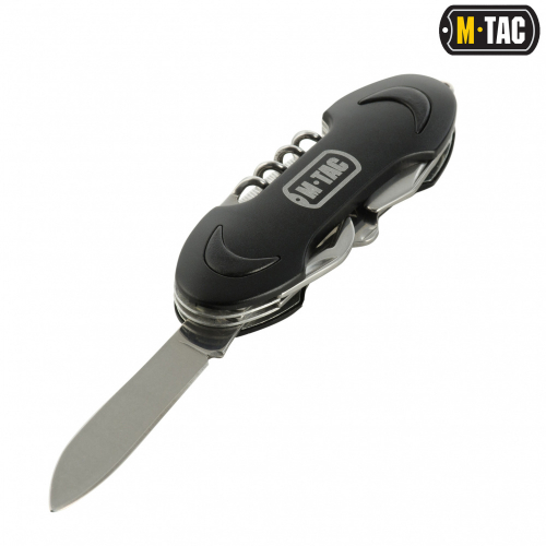 M-TAC НОЖ СКЛАДНОЙ МАЛЫЙ (7 ИНСТРУМ.) STEEL/BLACK