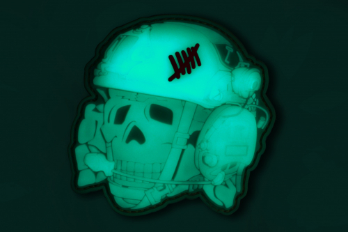 R3ICH НАШИВКА OPERATOR SKULL 3D GLOW