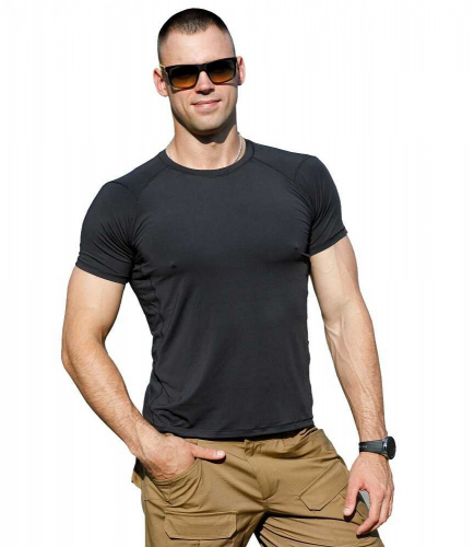 CHAMELEON ФУТБОЛКА COOL STRETCH BLACK 0418-04