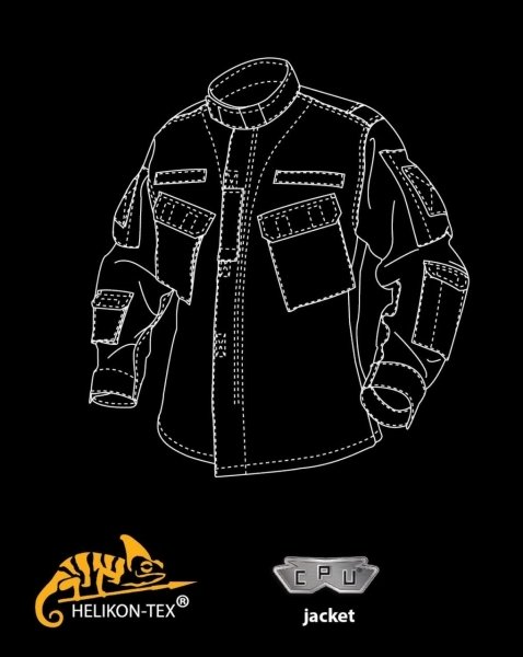 HELIKON-TEX КІТЕЛЬ CPU POLYCOTTON RIPSTOP BLACK H41630-01