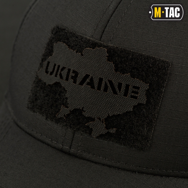 M-TAC НАШИВКА UKRAINE (КОНТУР) СКРІЗНА LASER CUT BLACK
