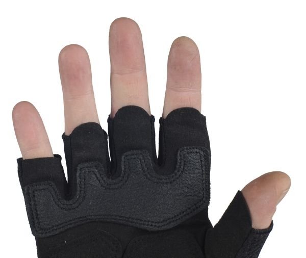 MECHANIX M-PACT FINGERLESS GLOVES BLACK