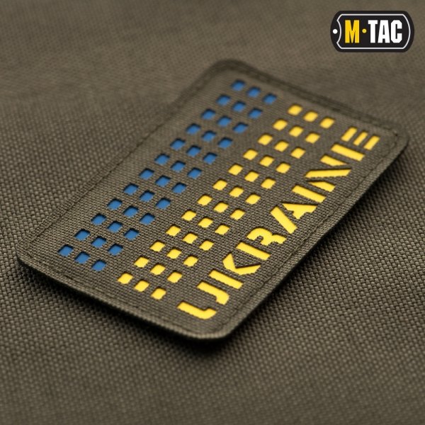 M-TAC НАШИВКА UKRAINE LASER CUT YELLOW/BLUE/RANGER GREEN