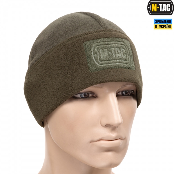 M-TAC ШАПКА WATCH CAP ФЛИС/СЕТКА С ЛОГОТИПОМ WINDBLOCK 380 OLIVE
