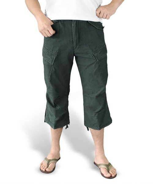 SURPLUS ШОРТИ ENGINEER VINTAGE 3/4 BLACK 07-5597-63