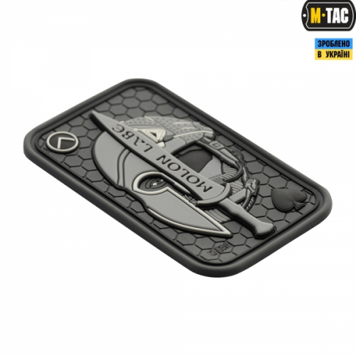 M-TAC НАШИВКА MOLON LABE ACE 3D PVC GREY