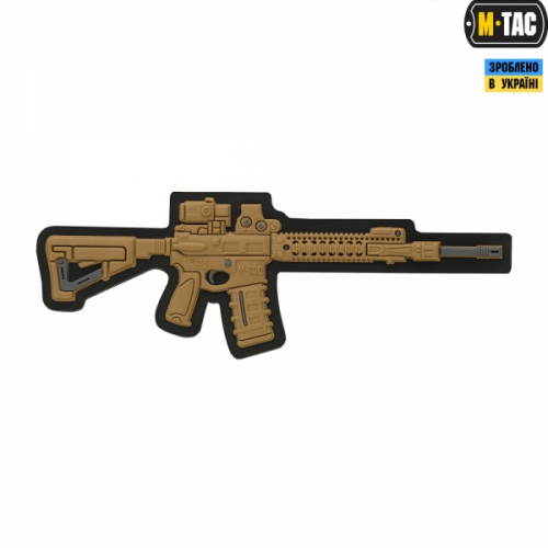 M-TAC НАШИВКА AR-15 3D PVC COYOTE