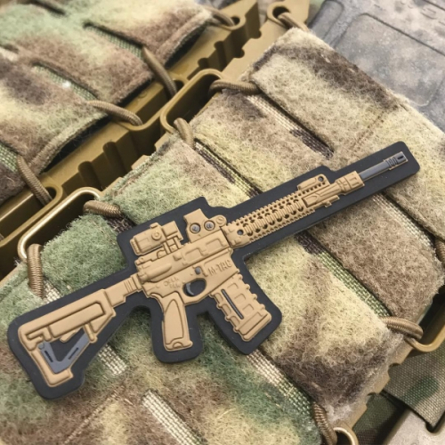 M-TAC НАШИВКА AR-15 3D PVC COYOTE