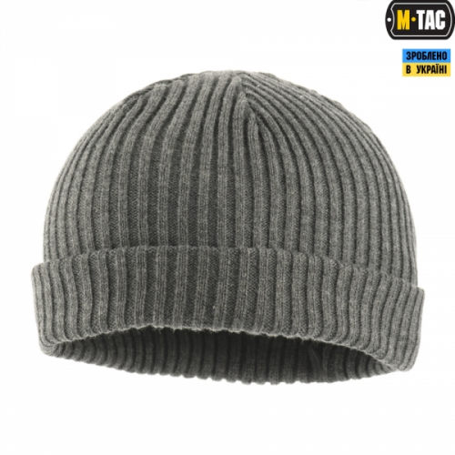 M-TAC ШАПКА ВЯЗАНАЯ 100% АКРИЛ GREY