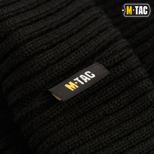 M-TAC ШАПКА ВЯЗАНАЯ 100% АКРИЛ BLACK