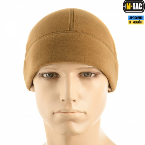 M-TAC ШАПКА WATCH CAP PREMIUM (ПЛОСКИЙ ШОВ) ФЛИС (343Г/М2) COYOTE