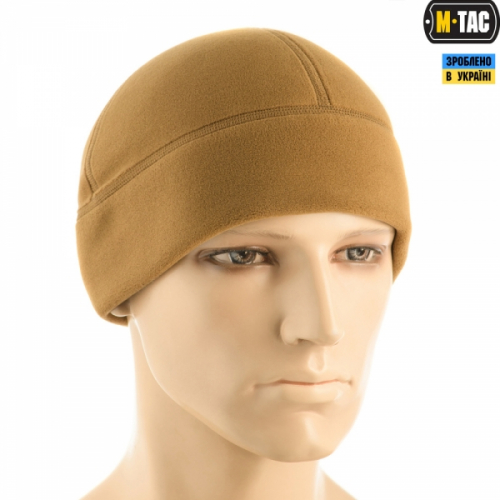 M-TAC ШАПКА WATCH CAP PREMIUM (ПЛОСКИЙ ШОВ) ФЛИС (343Г/М2) COYOTE