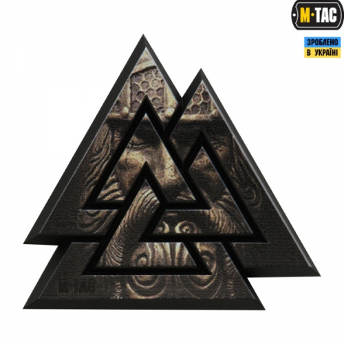 M-TAC НАШИВКА ВАЛЬКНУТ 3D ПВХ BLACK/GREY