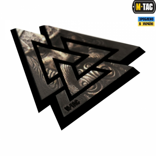 M-TAC НАШИВКА ВАЛЬКНУТ 3D ПВХ BLACK/GREY