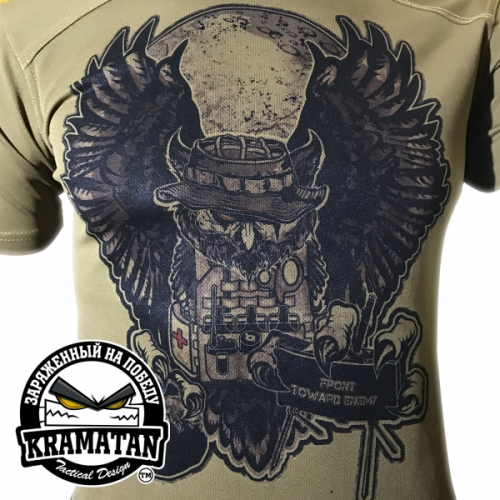 KRAMATAN TACTICAL DESIGN ФУТБОЛКА СОВА COOLMAX COYOTE