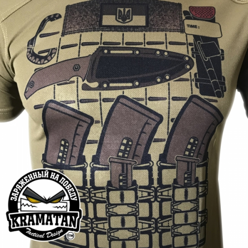 KRAMATAN TACTICAL DESIGN ФУТБОЛКА БРОНИК COOLMAX COYOTE
