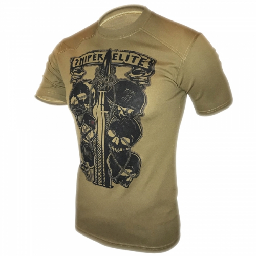 KRAMATAN TACTICAL DESIGN ФУТБОЛКА SNIPER ELITE COOLMAX COYOTE