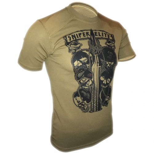 KRAMATAN TACTICAL DESIGN ФУТБОЛКА SNIPER ELITE COOLMAX COYOTE