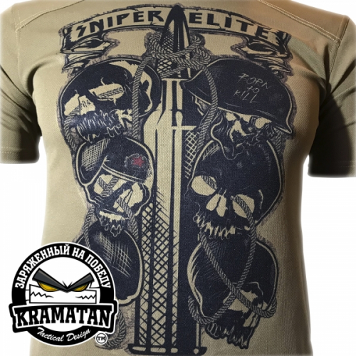 KRAMATAN TACTICAL DESIGN ФУТБОЛКА SNIPER ELITE COOLMAX COYOTE
