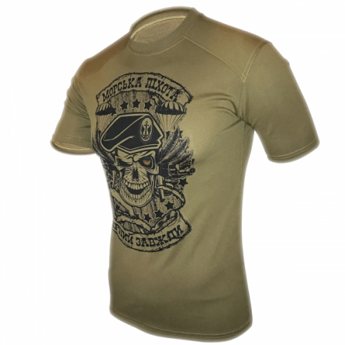 KRAMATAN TACTICAL DESIGN ФУТБОЛКА МОРСЬКА ПІХОТА: ВІРНИЙ ЗАВЖДИ COOLMAX COYOTE
