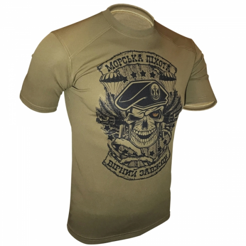 KRAMATAN TACTICAL DESIGN ФУТБОЛКА МОРСЬКА ПІХОТА: ВІРНИЙ ЗАВЖДИ COOLMAX COYOTE