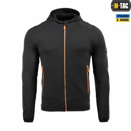 M-TAC КОФТА SPIDER MICROFLEECE HOODIE BLACK