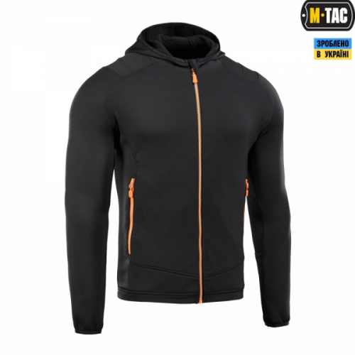 M-TAC КОФТА SPIDER MICROFLEECE HOODIE BLACK