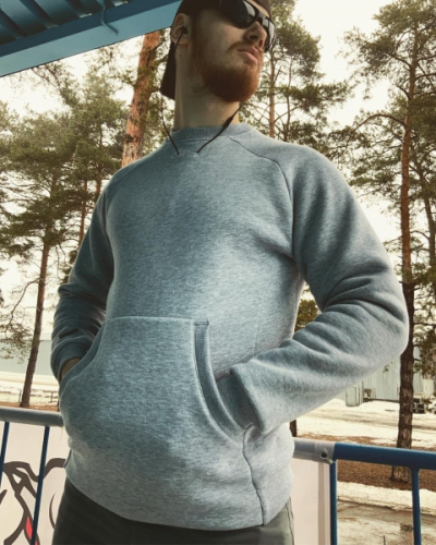 P1G-TAC ТОЛСТОВКА БЕЗ КАПЮШОНА HUNTMAN IRON GREY UA281-29912-IG