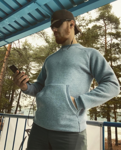 P1G-TAC ТОЛСТОВКА БЕЗ КАПЮШОНА HUNTMAN IRON GREY UA281-29912-IG