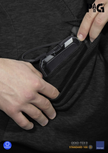 P1G-TAC ТОЛСТОВКА БЕЗ КАПЮШОНА HUNTMAN BLACK/GRAPHITE UA281-29912-GT-BK
