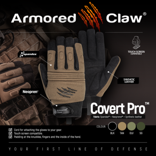 ARMORED CLAW РУКАВИЦІ COVERTPRO SAGE GREEN 11221