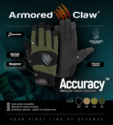 ARMORED CLAW РУКАВИЦІ ACCURACY GREY 12036
