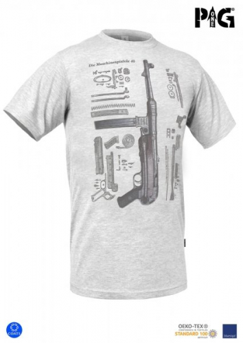P1G-TAC ФУТБОЛКА MP-40 SUBMACHINE GUN LEGEND GREY UA281-29891-IG-MP