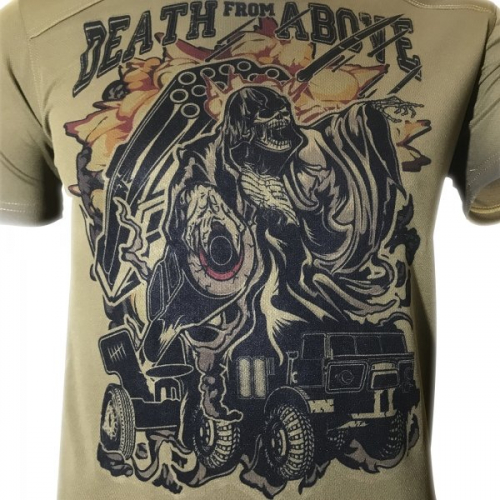 KRAMATAN TACTICAL DESIGN ФУТБОЛКА DEATH FROM ABOVE COOLMAX COYOTE