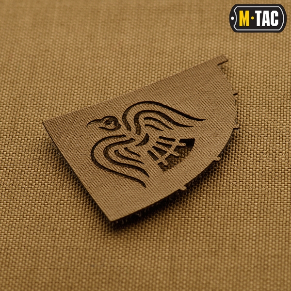 M-TAC НАШИВКА ЗНАМЯ ВОРОНА СКВОЗНАЯ LASER CUT COYOTE