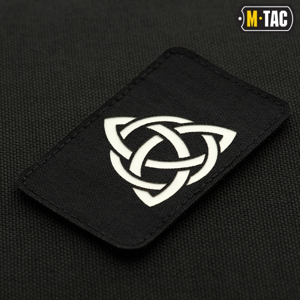 M-TAC НАШИВКА ТРИКВЕТР LASER CUT BLACK/GID