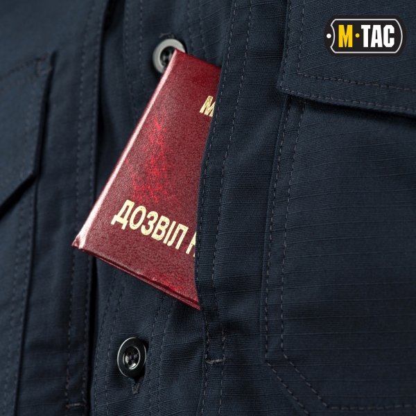 M-TAC РУБАШКА С КОРОТКИМ РУКАВОМ POLICE FLEX DARK NAVY BLUE