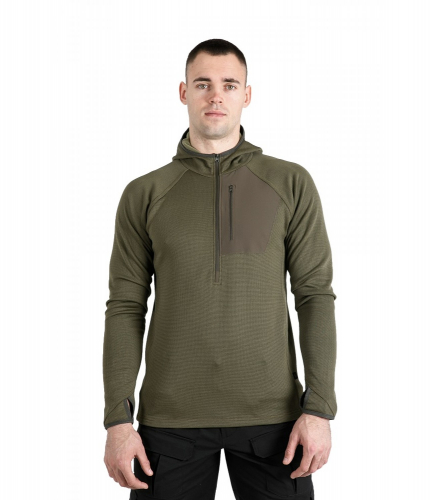 CHAMELEON ТОВСТОВКА З КАПЮШОНОМ POLAR HOODIE OLIVE 0733-01