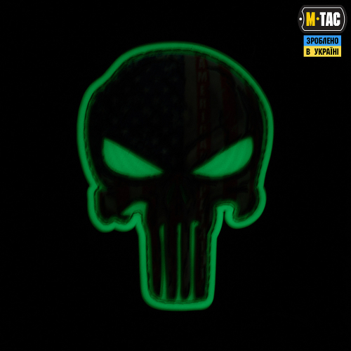 M-TAC НАШИВКА PUNISHER USA GID