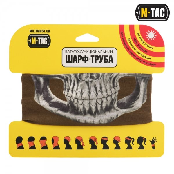 M-TAC ШАРФ-ТРУБА ПОЛЕГШЕНИЙ REAPER SKULL COYOTE