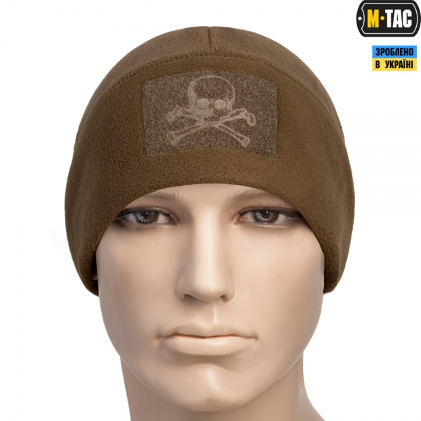 M-TAC ШАПКА WATCH CAP ФЛИС/СЕТКА PIRATE SKULL WINDBLOCK 380 COYOTE