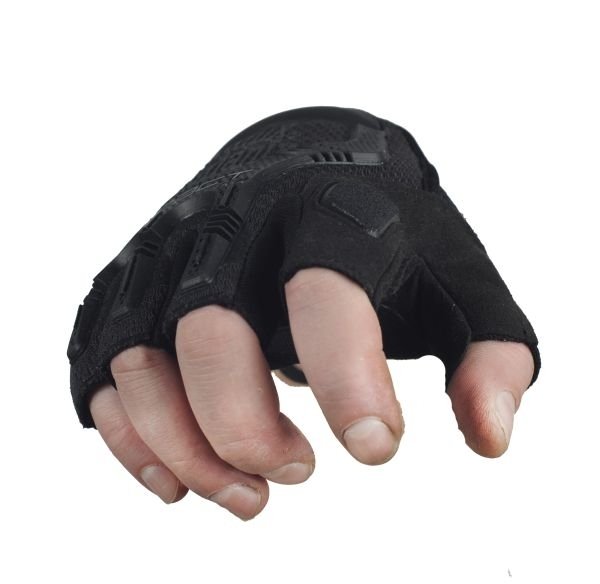 MECHANIX M-PACT FINGERLESS GLOVES BLACK