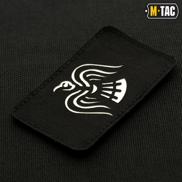 M-TAC НАШИВКА ЗНАМЯ ВОРОНА LASER CUT BLACK/GID